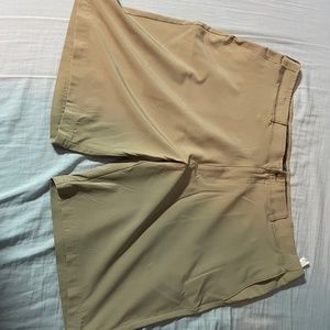 Beige Golf Shorts